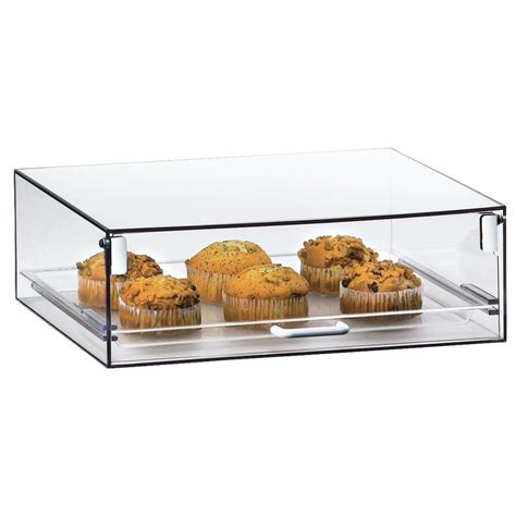 Cal-Mil Rectangular Clear Acrylic Stackable Single Shelf Pastry Display ...