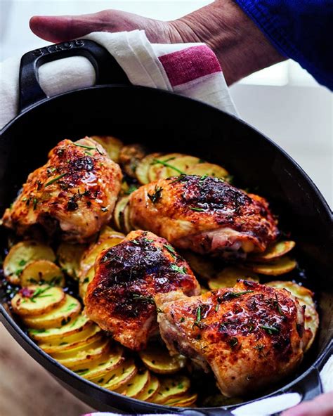 Ina Garten's Skillet-Roasted Lemon Chicken and Potatoes Recipe