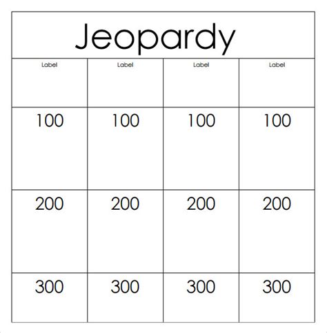 FREE 6+ Jeopardy Samples in PDF | PPT