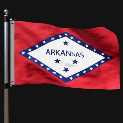 Flag of Arkansas - 3D Model by ERTAN ZORLU