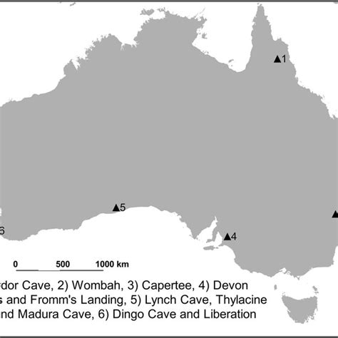 Australia with the location of places mentioned in the text. | Download Scientific Diagram