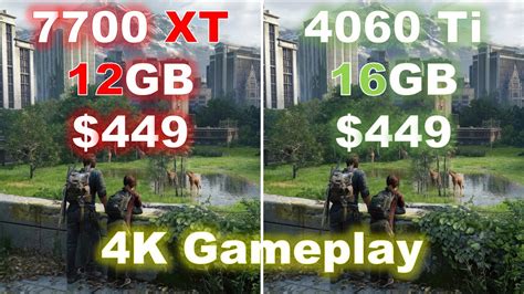 RX 7700 XT vs RTX 4060 Ti 16GB | Can We Do Gaming at 4K? - YouTube