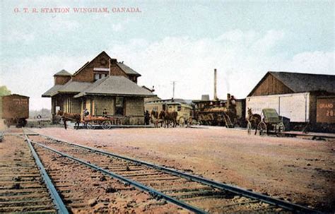 Railway stations in Wingham Ontario