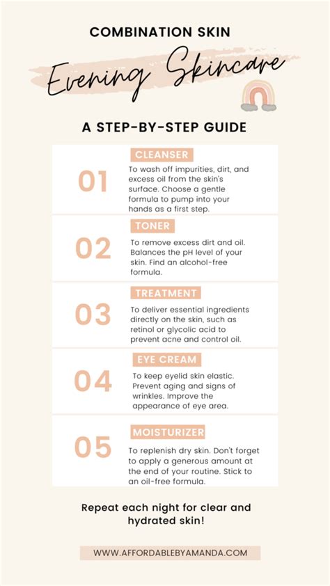 Skincare Routine for Combination Skin - Step by Step Guide