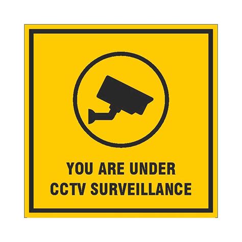 You are Under CCTV Surveillance Sign Stickers for Hospitals, Banks, Sh – WOOPME