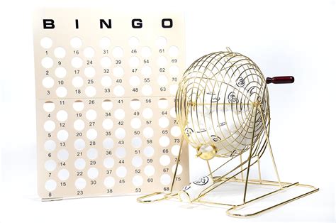 Regal Games Jumbo Professional Bingo Cage with Ping Pong Bingo Balls ...