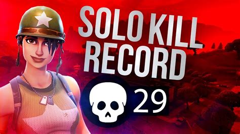 SOLO KILL RECORD **29**Fortnite World Record - YouTube