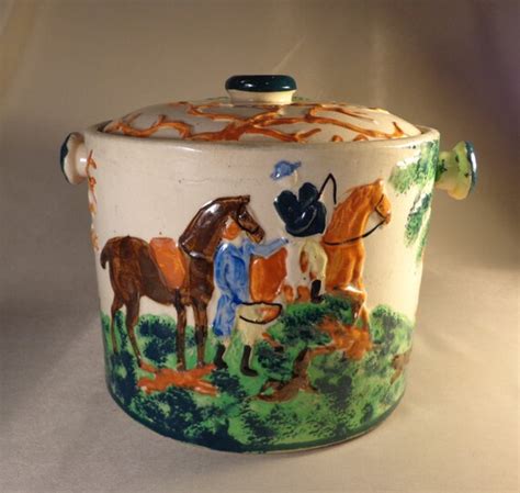 Cowboy Western Vintage Cookie Jar Embossed by MOMandNoPOPStore