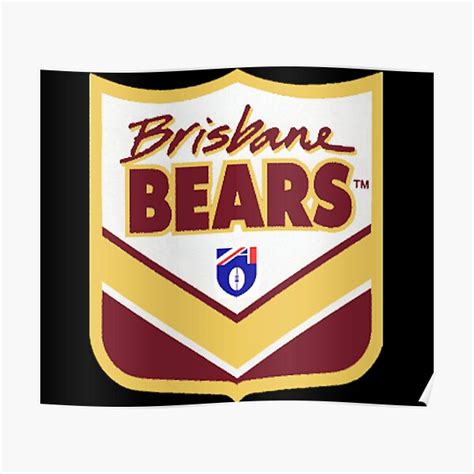 "Brisbane Bears fc | AFL footy" Poster for Sale by euror-design | Redbubble