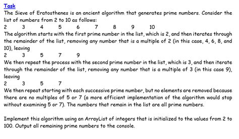 Solved The Sieve of Eratosthenes is an ancient algorithm | Chegg.com