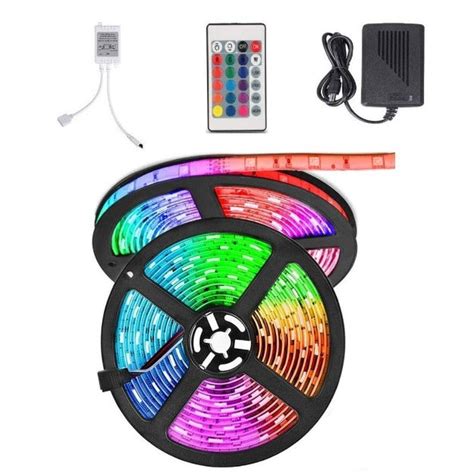 LED Strip Light RGB Multicolor 5050 | 16 Color 24 Key Remote Control ...