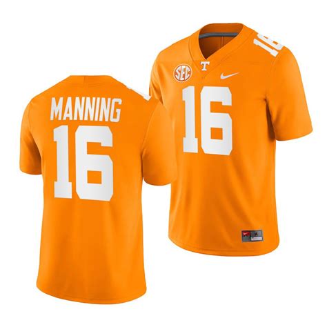 Tennessee Volunteers #16 Peyton Manning College Football Orange Game ...