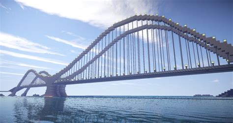 THE WAVE - Modern Suspension Bridge Minecraft Project