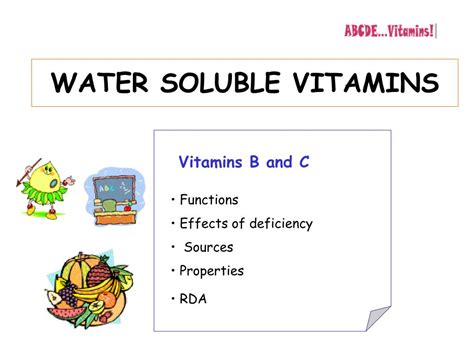 PPT - WATER SOLUBLE VITAMINS PowerPoint Presentation, free download ...