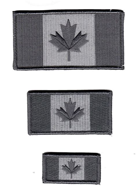 Canada Flag Patch Grey / Urban Subdued Design – Canada's Patch King