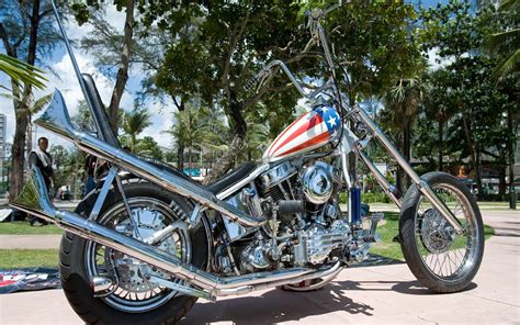 Silver chopper motorcycle, Harley Davidson, Easy Rider HD wallpaper | Wallpaper Flare