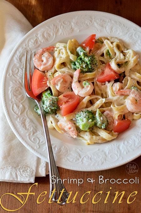 Shrimp and Broccoli Fettuccine Recipe| Philadelphia Cooking Creme