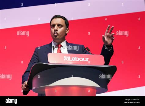 Scottish Labour leader Anas Sarwar during the Labour Party Conference ...