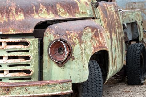 Rusty Vintage Truck Details Stock Photo - Image of deserted, broken ...