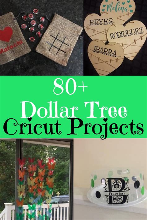 80+ Dollar Tree Cricut Projects