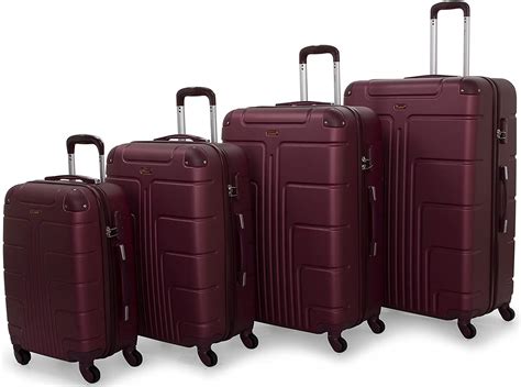 Senator Hard Shell Luggage Set Lightweight 4-Piece ABS Luggage Sets ...