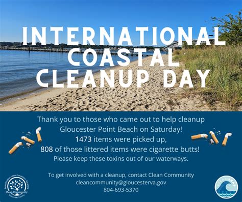 International Clean Coastal Day Recap! — Gloucester County, VA