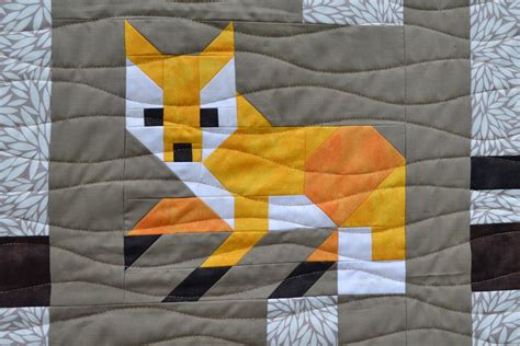 Fox Among the Birches PDF Quilt Pattern Instant Download