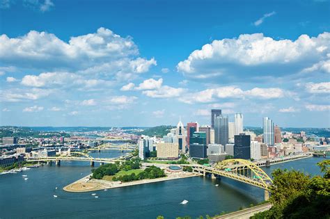 Pittsburgh, Pennsylvania Skyline With by Drnadig