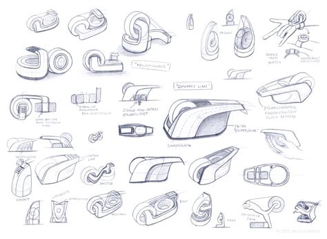 Ideation Sketches - Tape Roller | Industrial design sketch, Tape ...