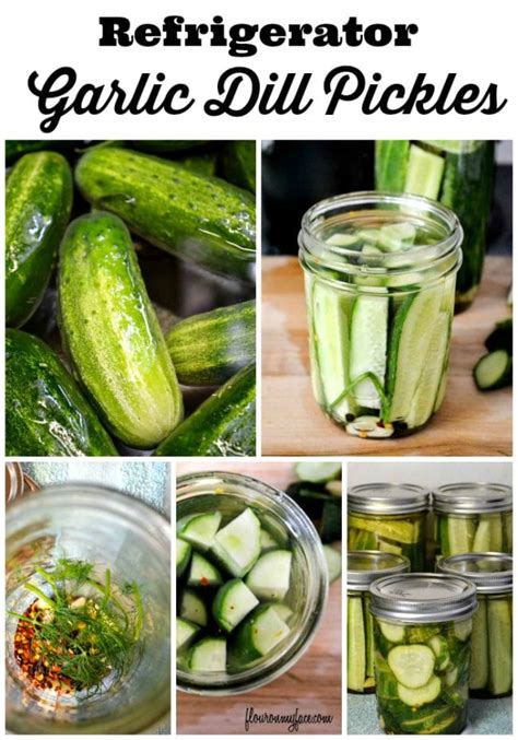 How to make Refrigerator Garlic Dill Pickles-Flour On My Face