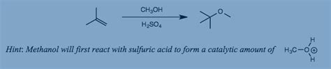 Solved The industrial synthesis of tert-butyl methyl ether | Chegg.com