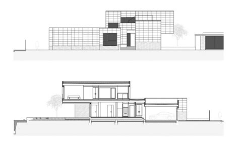 fragmented house: the section and elevation | AQSO