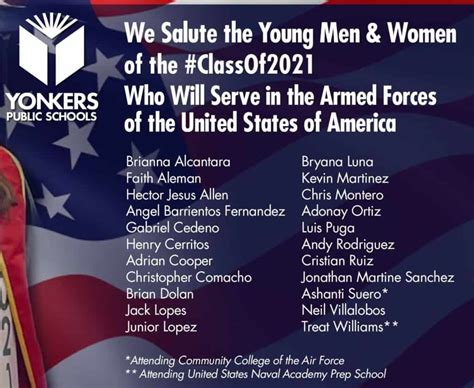 Twenty Two Yonkers High School Graduates Off to Serve Our Country ...