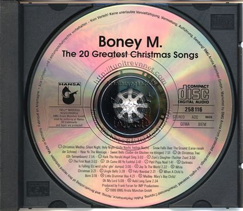 Boney M. - The 20 Greatest Christmas Songs (1986) [FLAC] - Lossless Việt Nam