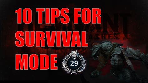 10 Tips for Remnant Survival Mode! - YouTube