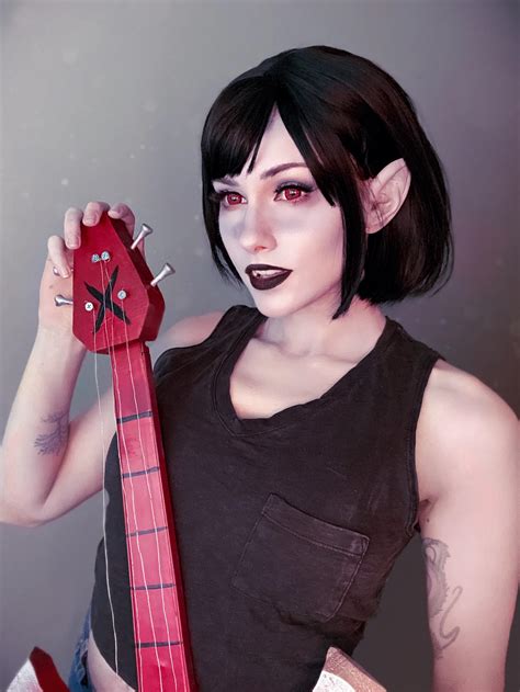 My short haired Marceline cosplay! (By me at Faelia Cosplay) : r/adventuretime