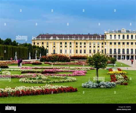 The gardens of Schonbrunn palace Stock Photo - Alamy