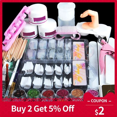 Aliexpress.com : Buy Acrylic Powder Kit Nail Art Pen Dish Set Full Pro Nail Art Tips Kit Acrylic ...