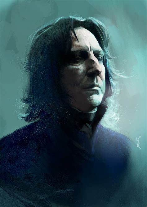 Potter Talk: In Honor of Alan Rickman: 15 Stunning Severus Snape Fan Art