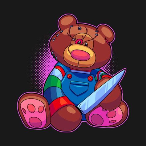 Teddy Bear Chucky T-shirt by Artistic Dyslexia. On sale for the 1st 72 hrs! artisticdyslexia.com ...