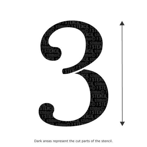 French Script Numbers – The Stencil Studio