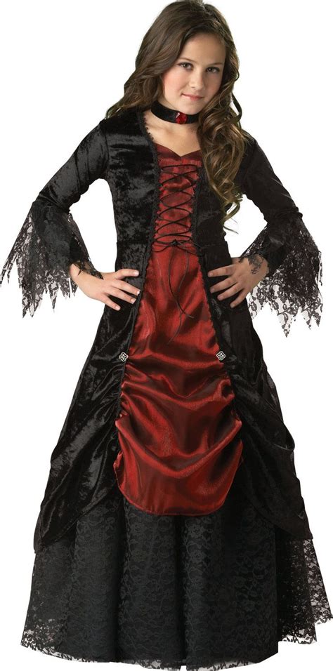 Dark Darling Vampiress Kids Costume - Mr. Costumes | Halloween fancy ...