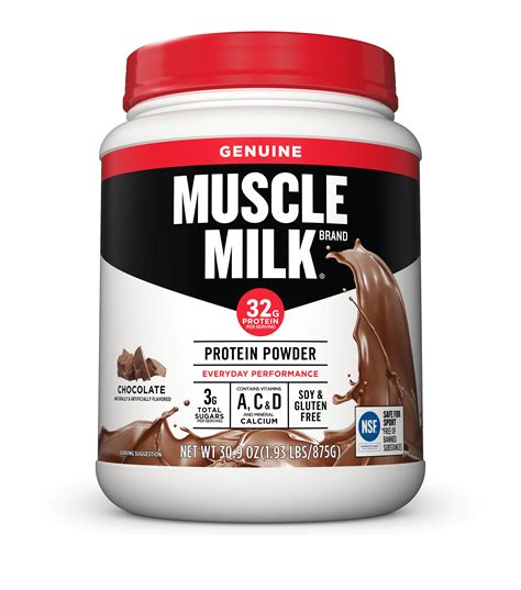 Muscle Milk Genuine Protein Powder, Chocolate, 32g Protein, 1.9 Lb - Walmart.com