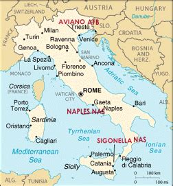 Sigonella Italy Map | World Map Gray