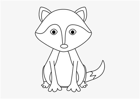 Fox Black And White Cute Fox Black And White Clipart - Black And White ...