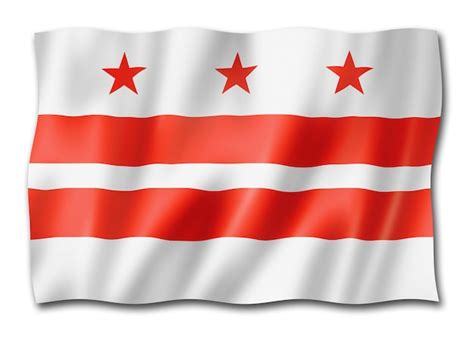 Premium Photo | Washington district of columbia flag usa