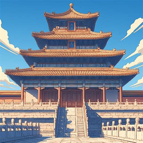 Premium Vector | Ornate details of the Forbidden City architecture