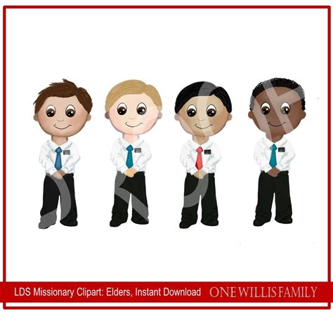 LDS Missionary Clipart: Instant Download - Etsy