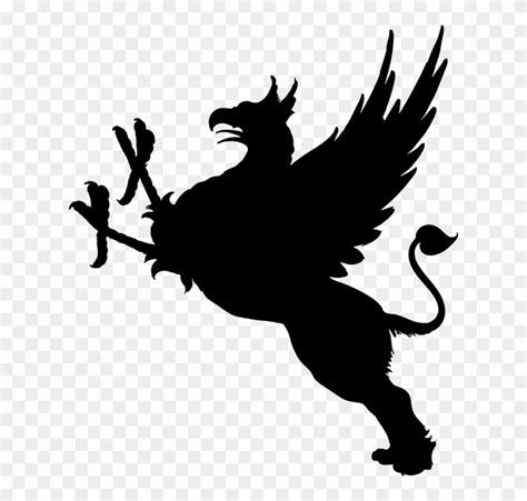 Bird, Creature, Feathers, Fictional, Griffin, Lion - Griffin Silhouette ...