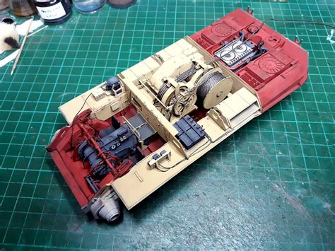 Andy King's Model Blog: Takom 1/35 Bergepanther interior complete